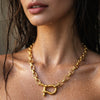Ruvina Shackle Necklace in Gold