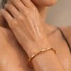 Hayes Twisted Bangle Bracelet in Gold