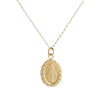 Gold Plated Miraculous Medal Necklace for Girls & Kids