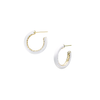 Eclipse Enamel Hoop Earrings