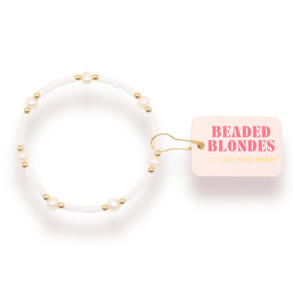 Luster White Pearl Bracelet