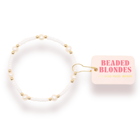 Luster White Pearl Bracelet