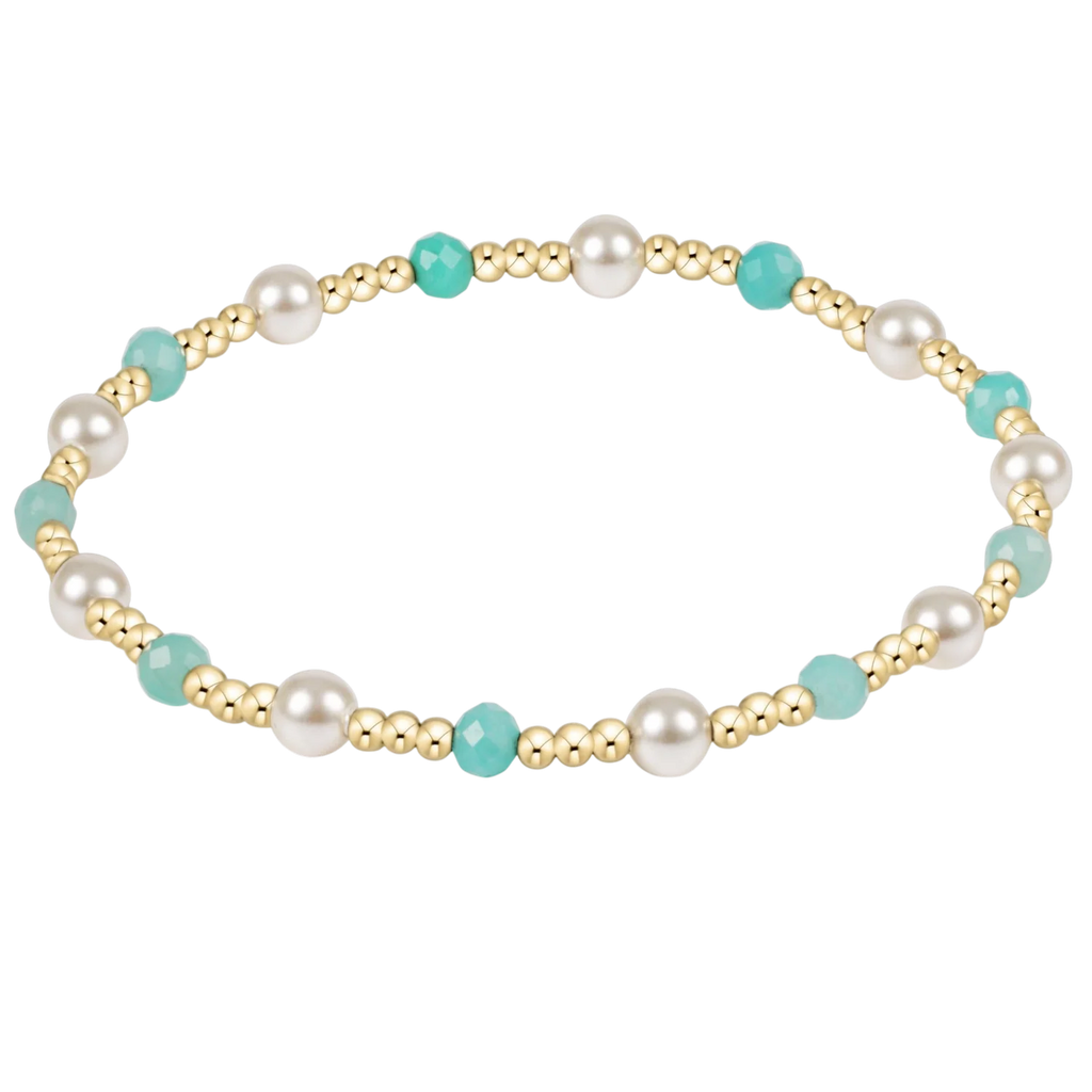 Pearl Sincerity 4mm Gem Bracelet in Amazonite