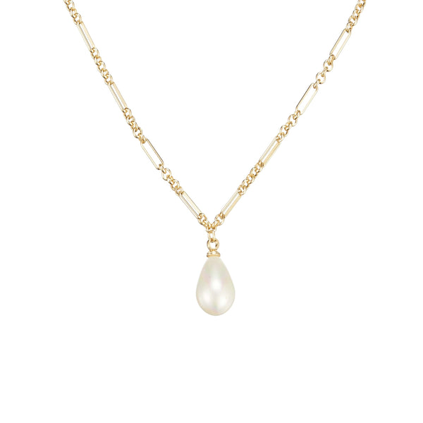 Adorned Pearl Drop Necklace