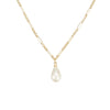 Adorned Pearl Drop Necklace