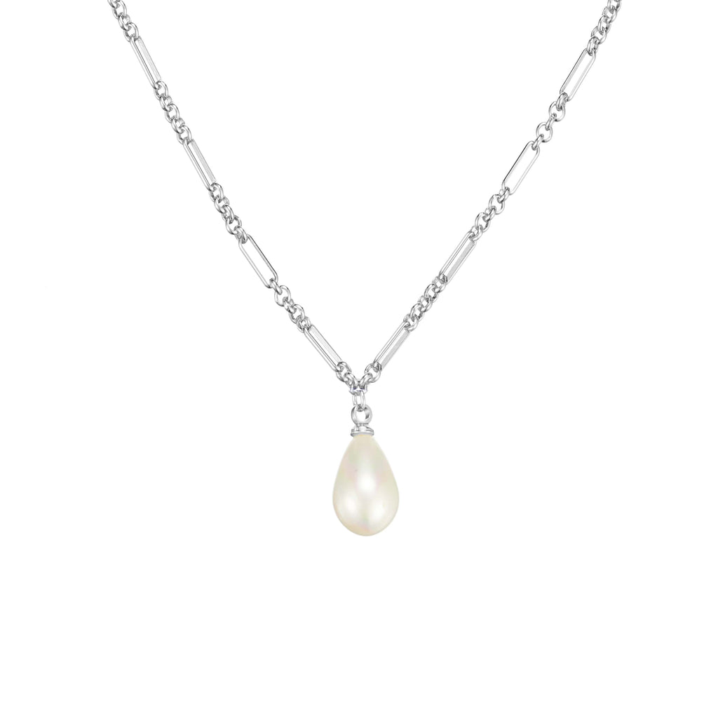 Adorned Pearl Drop Necklace