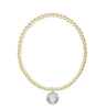 Classic Gold 3mm Bracelet - Reflection Small Charm