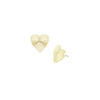 Adorned Heart Stud Earrings