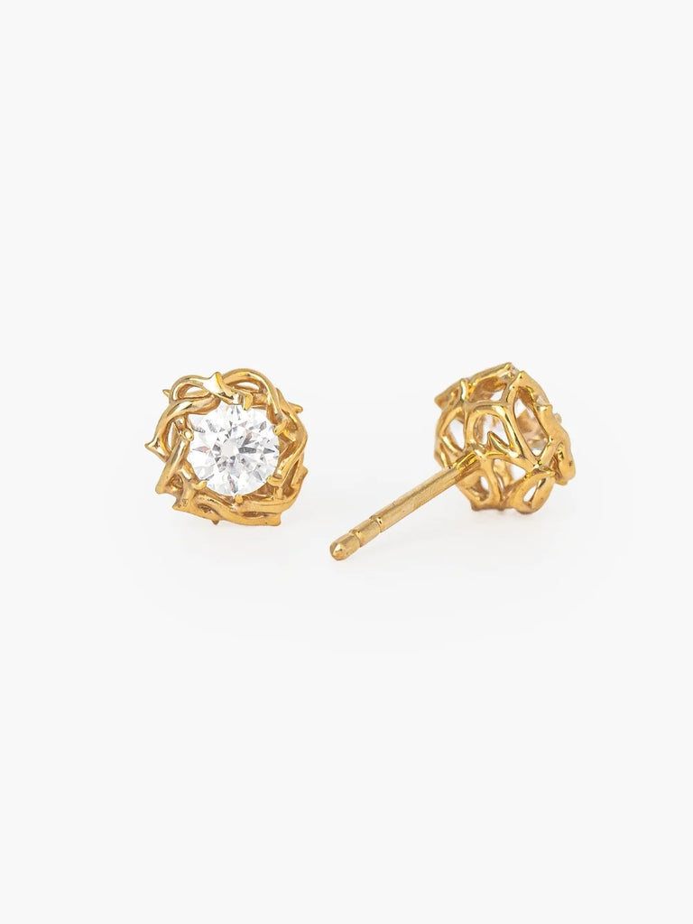 Crown of Thorns Stud Earrings