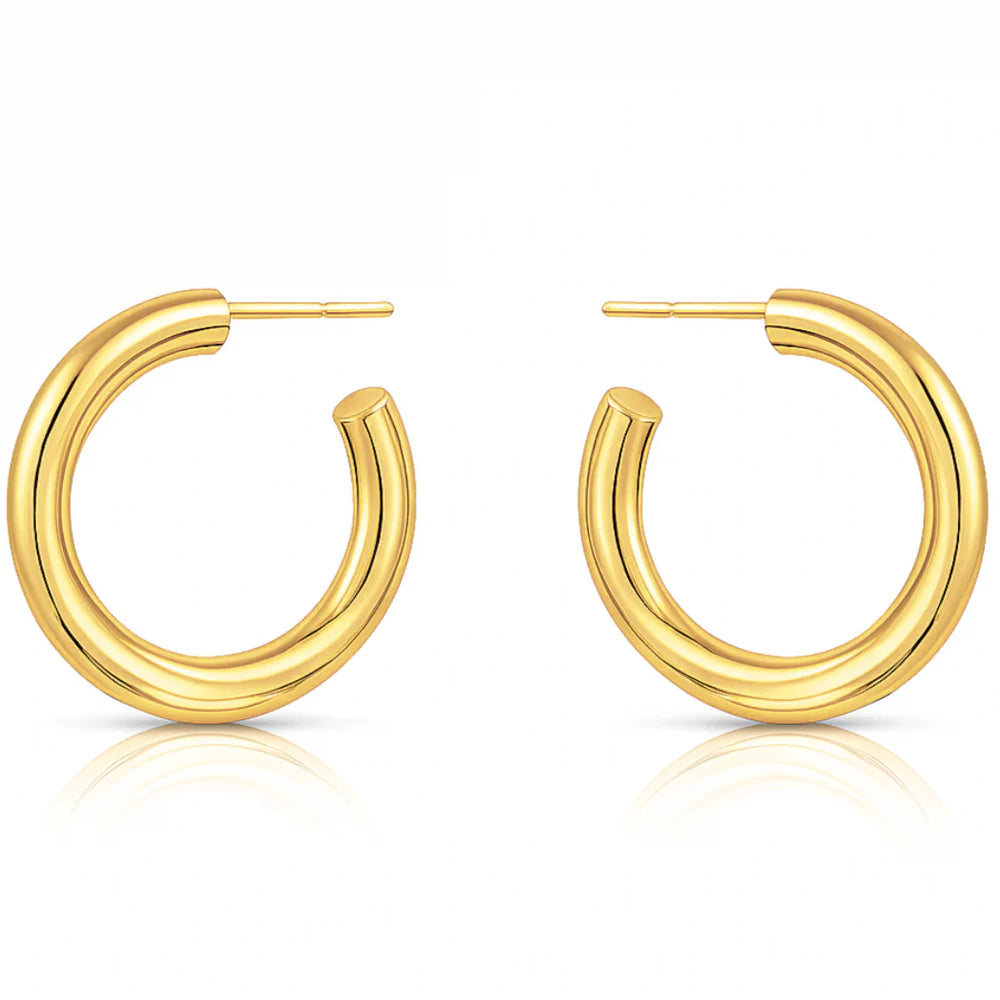 Flora Medium Hoop Earrings