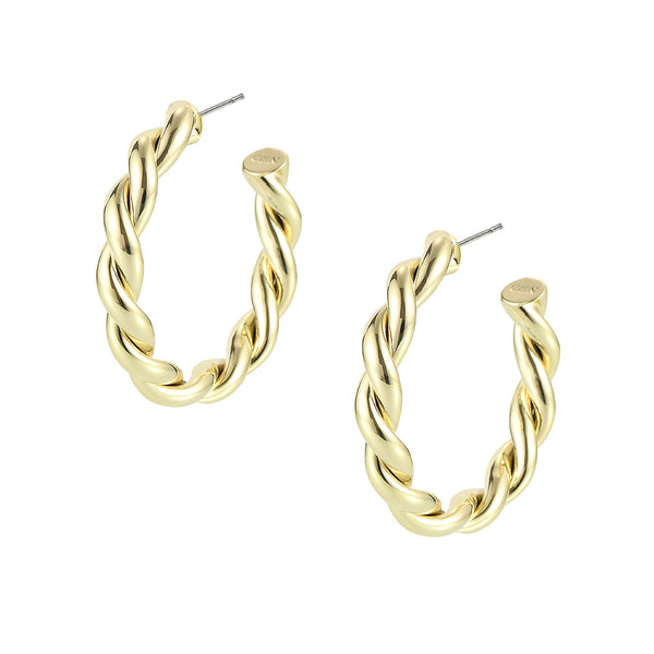 Sea Breeze Wrapped Hoop Earrings