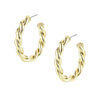 Sea Breeze Wrapped Hoop Earrings