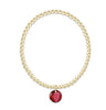 Classic Gold 3mm Bracelet - Reflection Small Charm