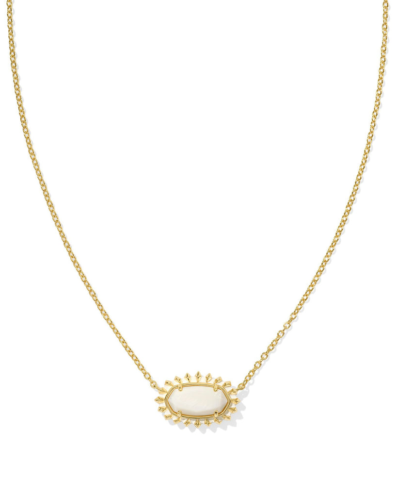 Elisa Color Burst Frame Necklace