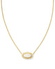Elisa Color Burst Frame Necklace