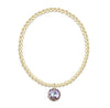 Classic Gold 3mm Bracelet - Reflection Small Charm