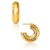 Kirby Hammered Tube Hoop Earing