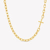 Mini Chain Breaker Cross Necklace