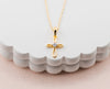 14K Gold-Plated Kids Cross Open Infinity Children's Necklace