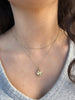 Fluted Clover Diamond Necklace