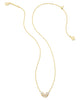 Blair Butterfly Small Pendant Necklace in White Crystal