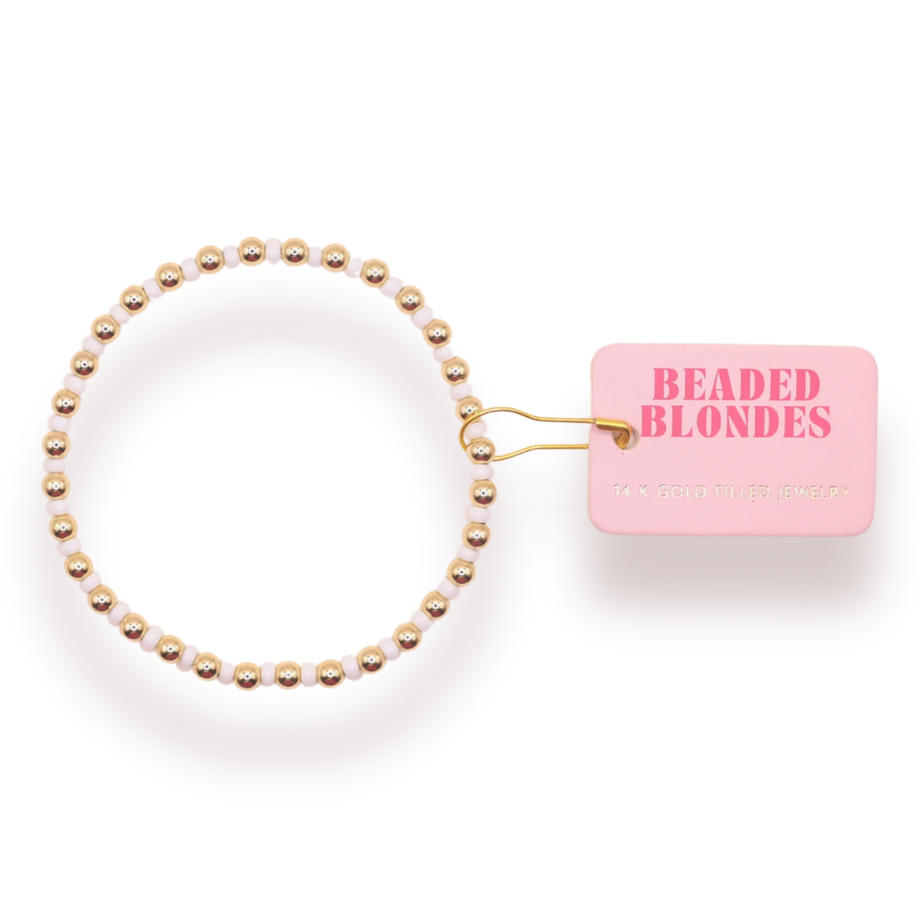 Demi Stretch Bracelet in Luster White