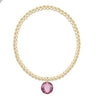 Classic Gold 3mm Bracelet - Reflection Small Charm