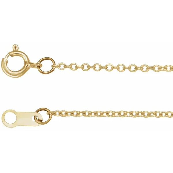 14kt Yellow Gold-Filled 1mm Cable Chain