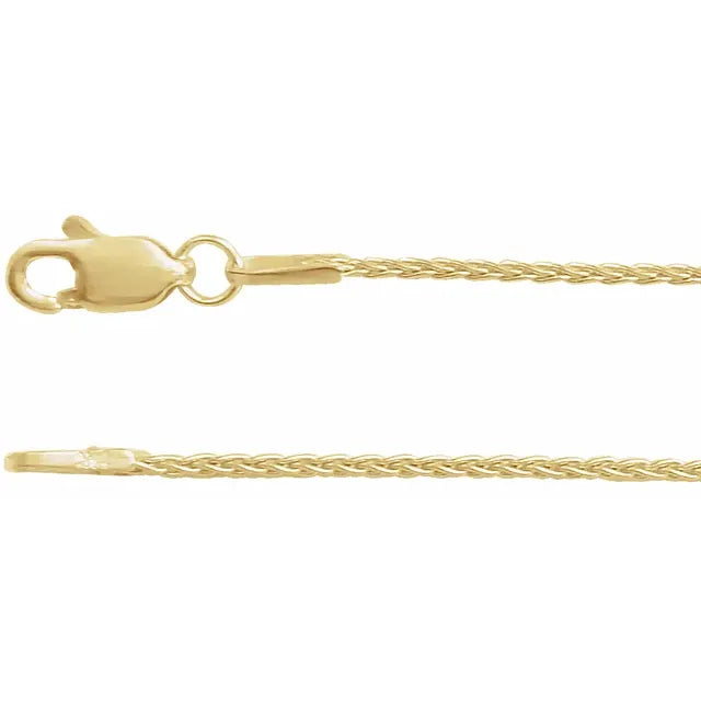 14K Yellow Gold-Filled 1.5 mm Wheat Chain