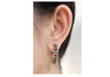Cailin Gold Crystal Hoop Earrings in Multi Color