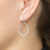 Pear CZ Teardrop Dangle Earrings