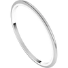 Dainty Half Round 1mm Gold Band