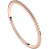 Dainty Half Round 1mm Gold Band