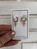 Esther Cross Huggie Hoop Earrings