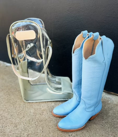 Clear Tall Boot Bag
