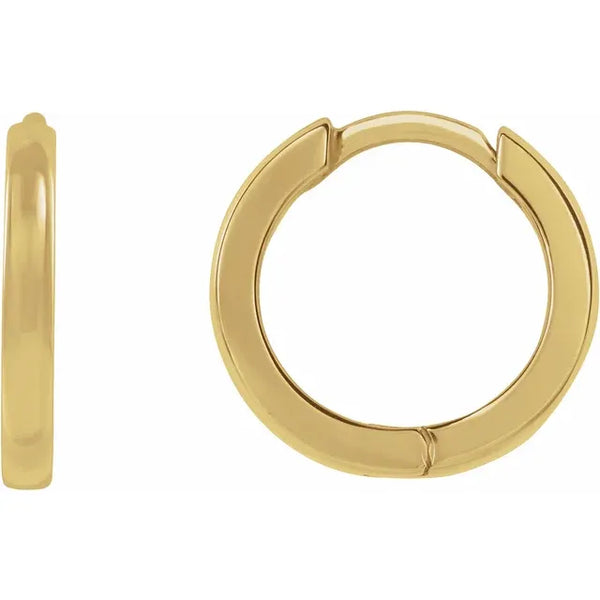 10mm Hinged Huggie Hoop Earrings