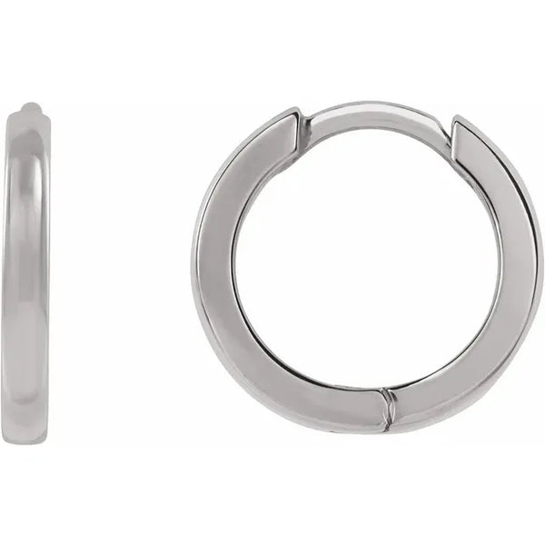 Huggie | 6 Mm Sterling Silver Flat Hoop Earring | In Stock! | Lucleon - Foto 8