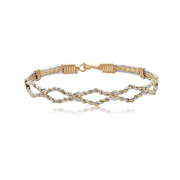 Hope You Dance Two Tone Bracelet - Size 6.75