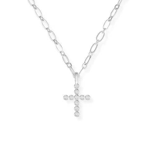 Legacy Cross Drop Necklace