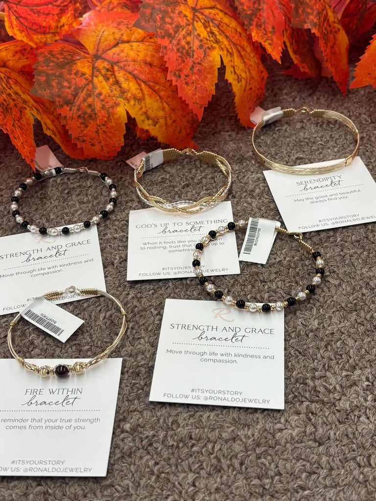Strength and Grace Bracelet - Sterling Silver