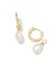 Willa Pearl Huggie Hoop Earrings