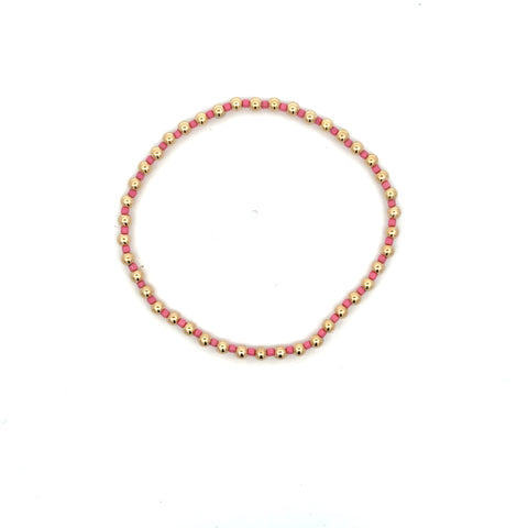 Hope Grateful Bracelet in Bright Pink