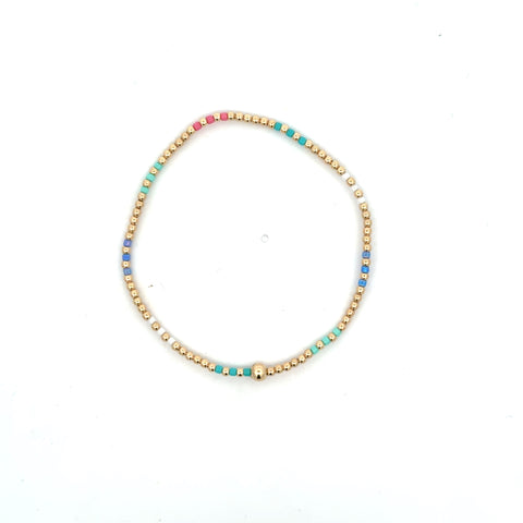 Hope Joy Pattern 2mm Bead Bracelet in Hot Mess Spring/Summer 2025