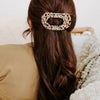 Blonde Tortoise Flat Round Hair Clip