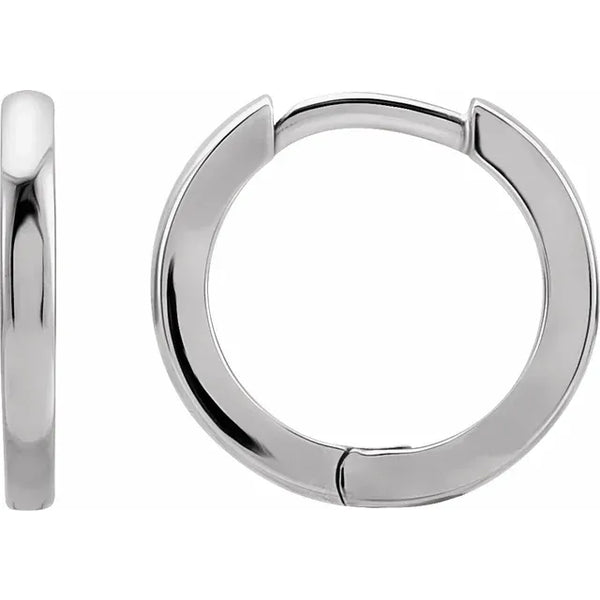 15mm Hinged Huggie Hoop Earrings