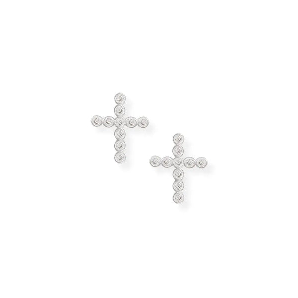 Legacy Cross Stud Earrings