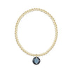 Classic Gold 3mm Bracelet - Reflection Small Charm