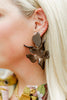 Micro Bar Gold Flat Back Screw Back Earrings