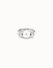 Pearl Silver Spinner Ring