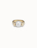 Pearl Gold Spinner Ring